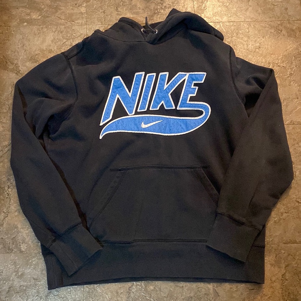 Black and blue Nike hoodie